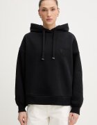AllSaints Памучен суичър LOVERS в черно с изчистен дизайн W008JE