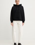 AllSaints Памучен суичър LOVERS в черно с изчистен дизайн W008JE