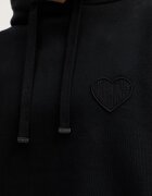 AllSaints Памучен суичър LOVERS в черно с изчистен дизайн W008JE