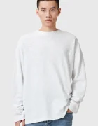 AllSaints Памучна блуза с дълги ръкави FOSTER