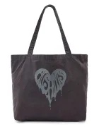 AllSaints Памучна чанта TRIPP в сиво M137XD