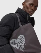 AllSaints Памучна чанта TRIPP в сиво M137XD