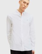 AllSaints Памучна риза HAWTHORNE LS SHIRT