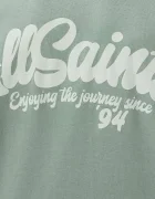 AllSaints Памучна тениска ODYSSEY в зелено с принт M008PE