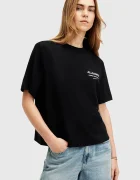 AllSaints Памучна тениска OMNIUM LISA