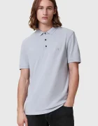 AllSaints Памучна тениска с яка REFORM