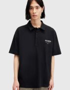 AllSaints Памучна тениска с яка UNDERGROUND SS POLO