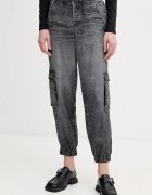 AllSaints Панталон SELMA в черно с висока талия W020TE