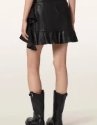 AllSaints пола от кожа LUANA LEA черна W018RF