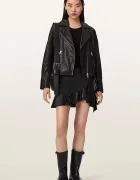 AllSaints пола от кожа LUANA LEA черна W018RF