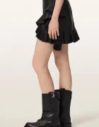 AllSaints пола от кожа LUANA LEA черна W018RF