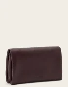 AllSaints портфейл дамски от кожа HARLUNA бордо W205XD