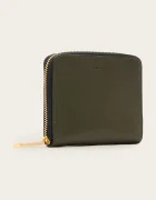AllSaints портфейл дамски от кожа LENA HEX зелен W130XC
