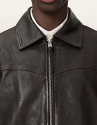 AllSaints преходно яке мъжко от кожа TUNE кафяво M042LE