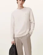 AllSaints пуловер мъжки с добавена вълна бежов M039KA
