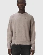 AllSaints пуловер мъжки с вълна WOLF бежов M017KF