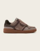 AllSaints Regan Plus Low Top маратонки мъжки от кожа бежови M055FE