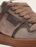 AllSaints Regan Plus Low Top маратонки мъжки от кожа бежови M055FE