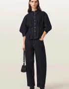 AllSaints риза дамска от деним NANCY тъмносиня W094PF