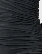 AllSaints Рокля HANAKO CUPRO в черно дълга с кройка по тялото W015DC
