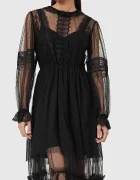 AllSaints Рокля NITA в черно дълга със стандартна кройка W225DD