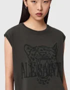 AllSaints рокля от памук WILD сива W196DE