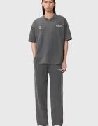 AllSaints спортен панталон мъжки памучен EMBLEM сив M022TE