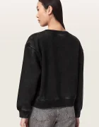 AllSaints суичър дамски от памук CHAINS PIPPA черен W040JF