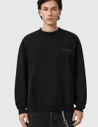 AllSaints суичър мъжки от памук XANDER черен M001NE