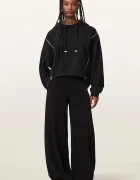 AllSaints суичър с качулка дамски от памук CIARA черен W008JF