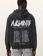 AllSaints суичър с качулка мъжки от памук CHROMIUM черен M001NF