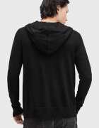 AllSaints суичър с цип и качулка мъжки от вълна черен M084KB