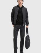 AllSaints суичър с цип и качулка мъжки от вълна черен M084KB