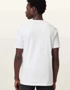 AllSaints тениска basic мъжка от памук бяла M030JB