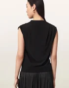 AllSaints тениска дамска EMERSON TOP черна W214JF