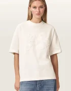 AllSaints тениска дамска от памук INSIGNIA бяла W125JE