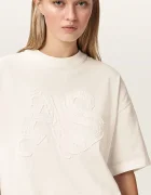 AllSaints тениска дамска от памук INSIGNIA бяла W125JE
