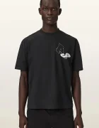 AllSaints тениска мъжка от памук черна M027PF