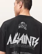 AllSaints тениска мъжка от памук CHROMIUM черна M001PF