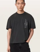 AllSaints тениска мъжка от памук IGNIS черна M026PF