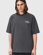 AllSaints тениска мъжка от памук PENTACLE черна M034PE