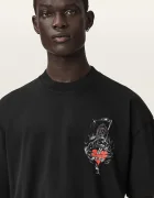 AllSaints тениска мъжка от памук SCIMITAR черна M013PF