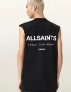 AllSaints тениска мъжка от памук UNDERGROUND черна M038PC