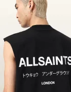 AllSaints тениска мъжка от памук UNDERGROUND черна M038PC
