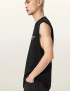 AllSaints тениска мъжка от памук UNDERGROUND черна M038PC
