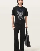 AllSaints тениска мъжка от памук VANGUARD черна M010PF