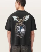 AllSaints тениска мъжка от памук WYVERN черна M007PF