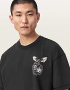 AllSaints тениска мъжка от памук WYVERN черна M007PF