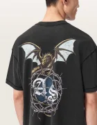 AllSaints тениска мъжка от памук WYVERN черна M007PF