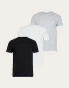 AllSaints тениска мъжка памучна TONIC комплект от 3 броя бяла M029JB